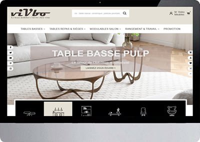 Création site E-commerce viVbo - E-commerce