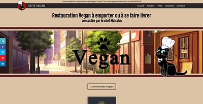Site vitrine Patte Vegan (html5,css3,js,php) - Création de site internet