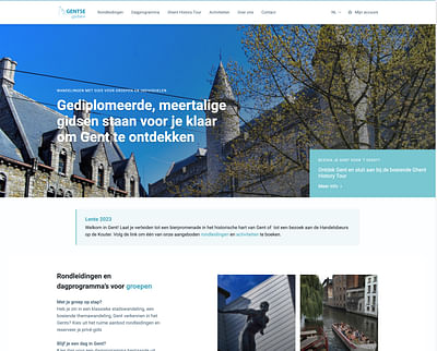 Gentse Gidsen een gidsen systeem - Application web