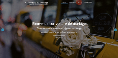 Refonte du site interne "Voiture de Mariage" - Webseitengestaltung