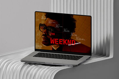 The Weeknd fan page website - Webseitengestaltung