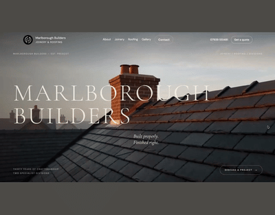 Marlborough Builders - Webseitengestaltung