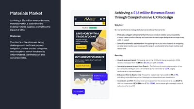 Materials Market UX & Digital Growth - Digital Strategy