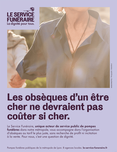 Rebranding et campagne 360 - Le Service Funéraire - Image de marque & branding