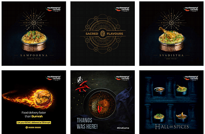Brand Collaterals - Menus, Campaign Posters - Werbung