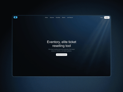 Eventory — Piattaforma di analytics per la biglietteria eventi - Web Application