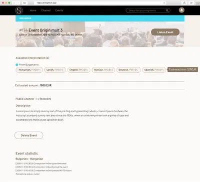 TheSpeech - Application mobile