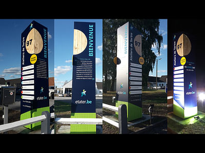 Totem signaletique - Image de marque & branding