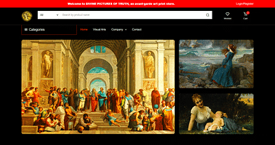 Website Development: Divine Pictures Of Truth - E-Commerce