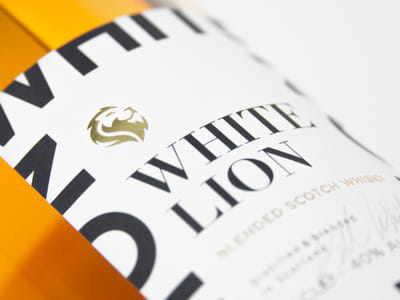 WHITE LION WHISKY - Design & graphisme