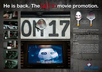 SAW 3D CINEMA-PROMOTION - Publicidad