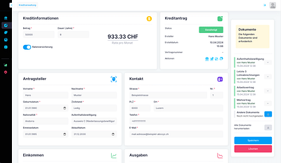 Credit Request Management Portal - Développement de Logiciel