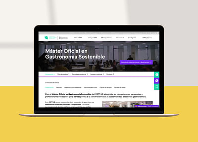 Creación de landing pages: CETT - Digital Strategy
