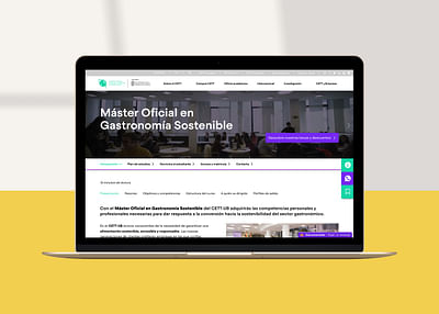 Creación de landing pages: CETT - Estrategia digital