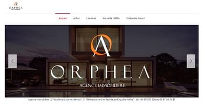 AGENCE IMMOBILERE ORPHEA - Aplicación Web