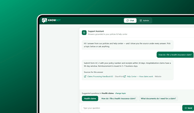 AI-Powered Knowledge Base Chatbot - Software Development