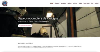 Sapeurs-Pompiers de Cologny - Site web - Digital Strategy