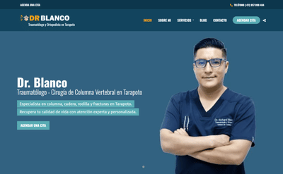 Rediseño Web y SEO para Traumatólogo #1 en Tarapoto - Référencement naturel
