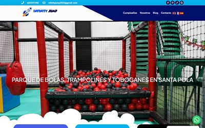 Web para Infinity Jump - Website Creation