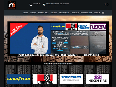 Site vitrine pour le garage PVDT CARS Rochefort - Création de site internet