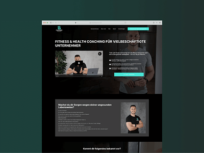 Landingpage für Fitness & Health Coach - Website Creation