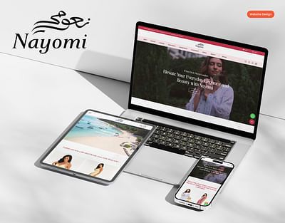 Nayomi Website Redesigning - Graphic Design