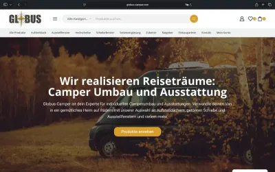Globus Camper | Onlineshop, der zum Ausbauen inspiriert - E-commerce