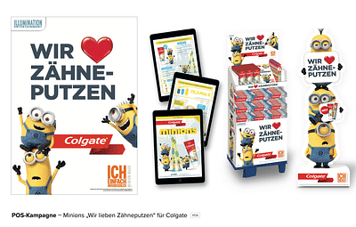Colgate x Minions POS Kampagne - Webseitengestaltung