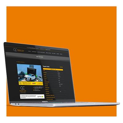 Création d'un site sur mesure - Quattro Cars - Growth Marketing