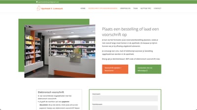 Web design voor Apotheek Lodewijck - Création de site internet