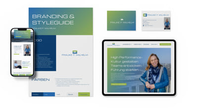 Brand- und Webdesign für Frauke Wilhelm - Création de site internet