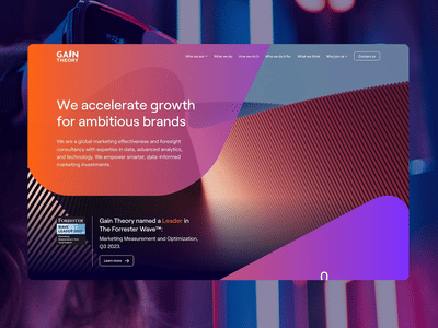 Gain Theory: Data Analytics Brand & Website Transformation - SEO