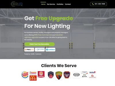 ECOLEDCO Landing Page - Online Advertising