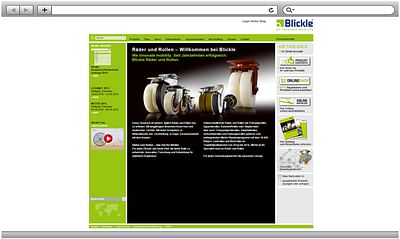 Projekt / BLICKLE RÄDER+ROLLEN GMBH U. CO. KG - Website Creation