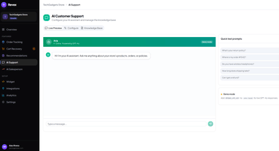 Revex – AI-Powered Ecommerce Growth Platform - Artificial Intelligence