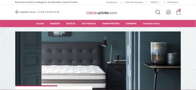 Site de vente en ligne de Matelas - Digital Strategy