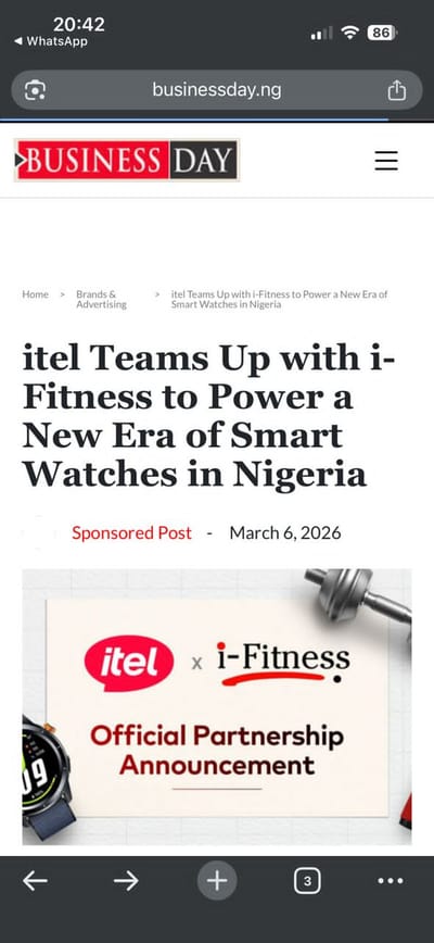 itel Nigeria and i-Fitness  Partnership - Public Relations (PR)