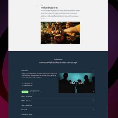 We helped Tomorrow create a website that grows. - Website Creatie