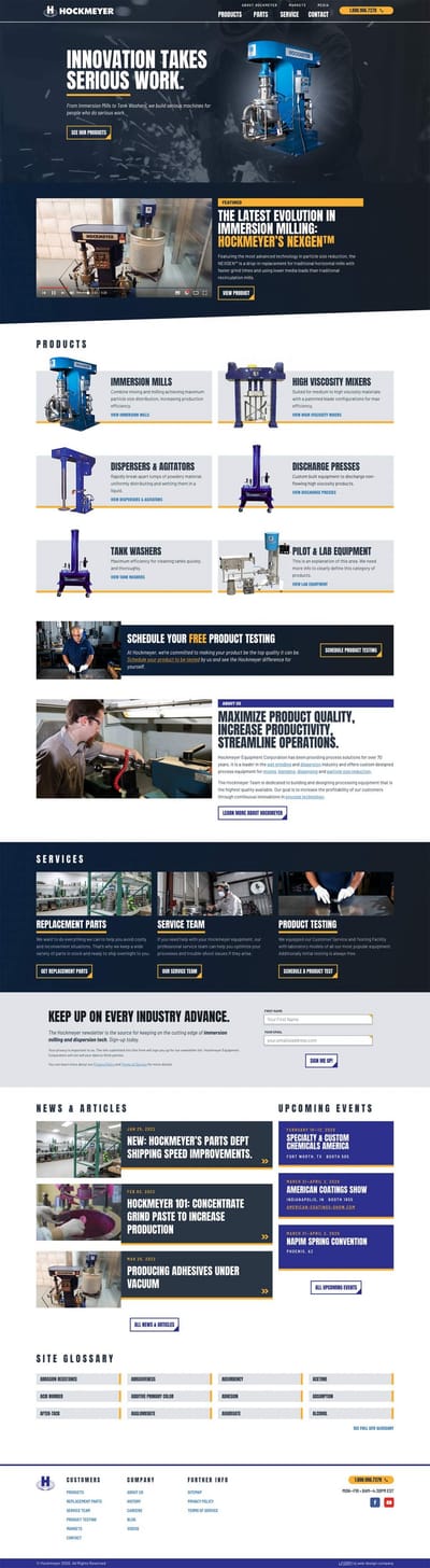Providing a Leading Company with a Website to Match - Creación de Sitios Web