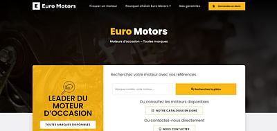 Refonte du site internet d'Euro Motors - Website Creation