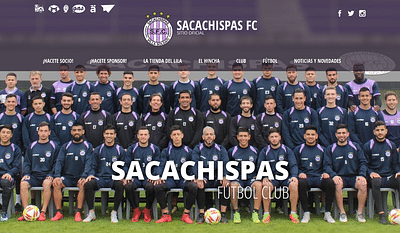 Desarrollo web de Sacachispas Futbol Club - Website Creation