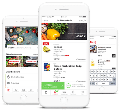 Kaufland's Home Delivery App - Mobile App