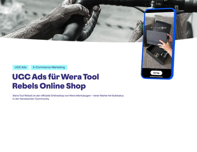 UGC Ads für Wera Tool Rebels Online Shop - Onlinewerbung