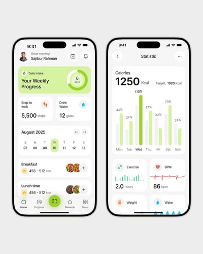 Smart Health & Fitness Tracking Mobile App - Desarrollo de Software