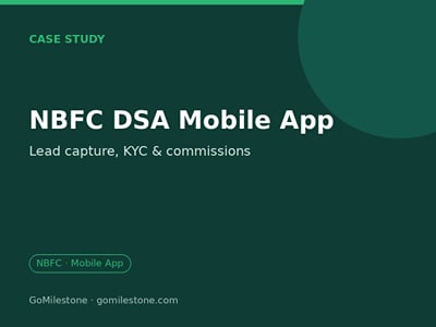 NBFC DSA Mobile App for Lead Capture & Commissions - Application mobile