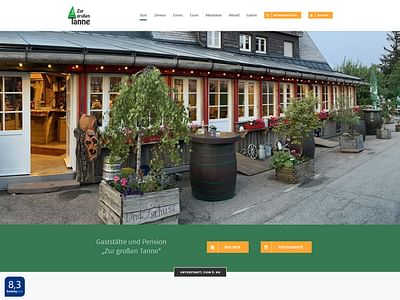 Zur großen Tanne - Webseitengestaltung