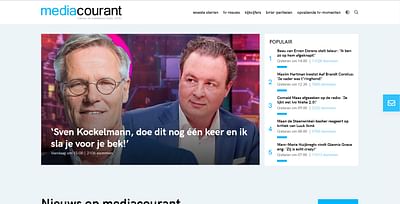 Website Mediacourant - Webseitengestaltung