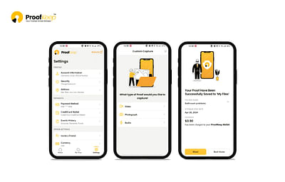 Mobile App for Secure and Unaltered Proof Storage - Web Application