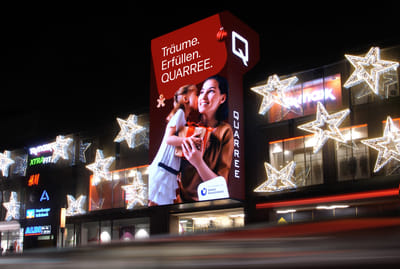 Digital Signage Kampagne Shoppingcenter - Branding & Positioning