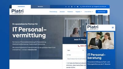 Platri Recruiting - Webseitengestaltung
